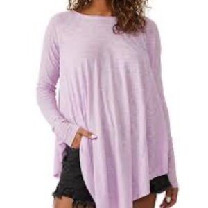 We The Free Lilac Long Sleeve Tunic